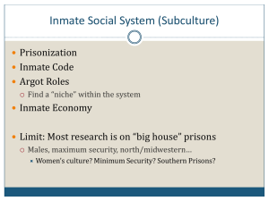 Institutional Corrections III (Prison Management)