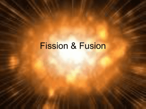 Nuclear Fission and Fusion PowerPoint