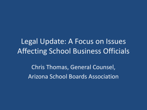 303 - Legal Update: A Focus on Issues Affecting School Business
