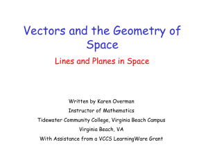 Lines in Space - Tidewater Community College