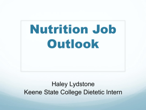 Non-RD Jobs Powerpoint - Haley's Dietetic Internship Portfolio