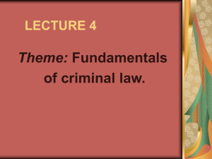 Criminal law Criminal law