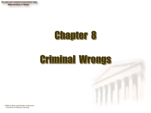 Criminal Wrongs