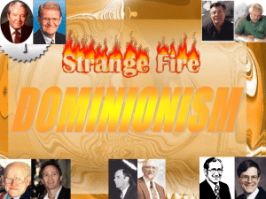 Dominionism Part 2 - Fountain of Grace