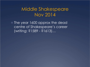 Middle Shakespeare