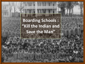 Boarding Schools and American Indians