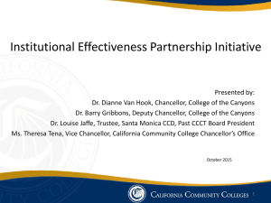 Institutional Effectiveness Partnership Initiative
