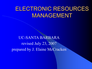 electronic resources management