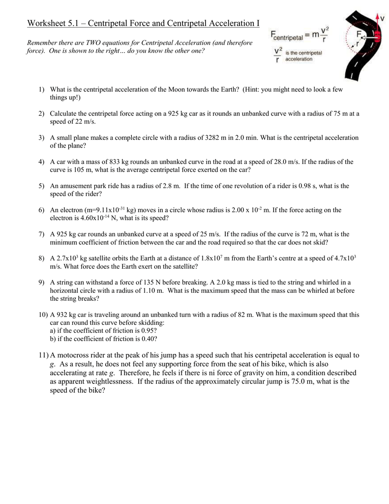 Coefficient Of Friction Worksheet Answers