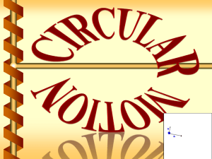 POWER POINT on CIRCULAR MOTION