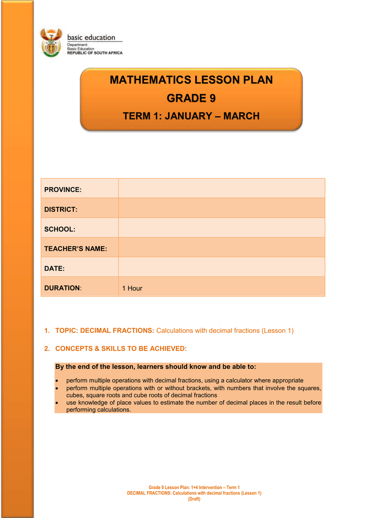 grade 9 mathematics term 1 assignment pdf