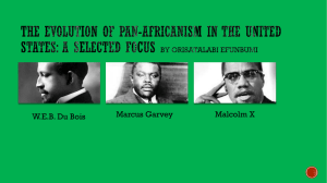The Evolution of Pan-Africanism in the United States