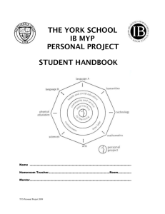 THE YORK SCHOOL - tyspersonalproject