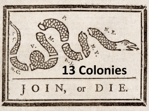 13 Colonies What is a colony?