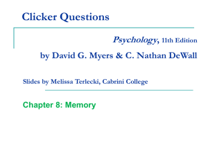 Memory Chapter 8 PowerPoint
