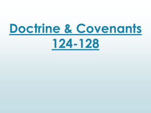 Doctrine and Covenants 124-128