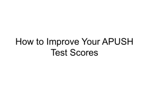 How to Improve Your APUSH Test Scores