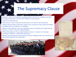 The Supremacy Law - Shannon Burghardt