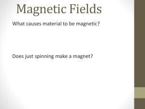 Magnetic Fields Chapter 24 Notes