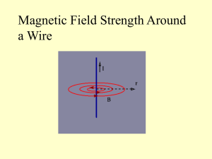 Magnetic Field Strength Around a Wire
