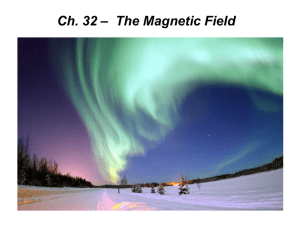 Ch 32 - Magnetic Fields