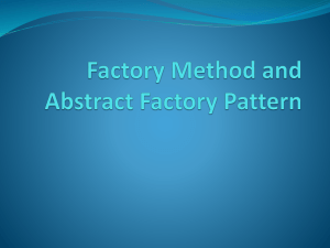 Factory Method and Abstract Factory Pattern