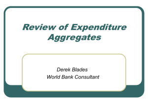 Main expenditure aggregates