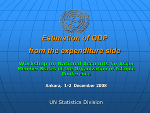 Session IV.I: GDP by Expenditure