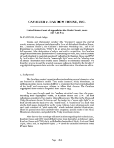 Cavalier v. Random House, Inc.