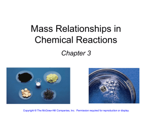 03.Mass Relationships in Chemical Reactions