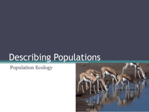 Describing Populations