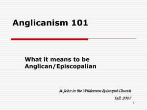 Anglicanism 101 - St. John in the Wilderness Church