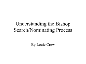 Understanding the Bishop Nominating Process - Rutgers