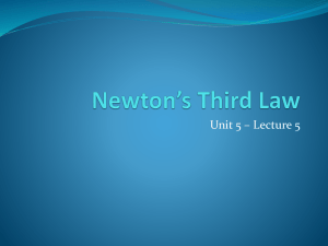 Newton's Third Law - Fulton County Schools