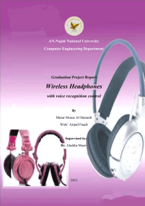 Wireless Headphones - An-Najah National University