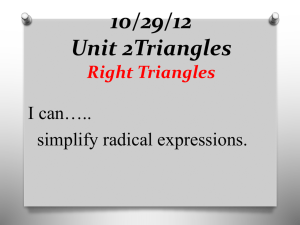 10-29-12 Simplify Radicals