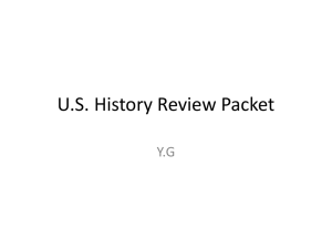 US History Review Packet