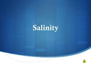 Salinity - Mr. Barnes' Classroom