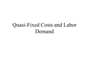 Quasi-Fixed Costs and Labor Demand