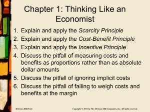 Cost-Benefit Principle - McGraw Hill Higher Education
