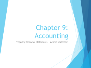 Preparing Financial Statements