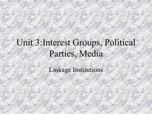 Interest Groups & Campaign Finance Reform