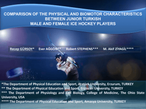 comparison of the physical and biomotor characteristics between