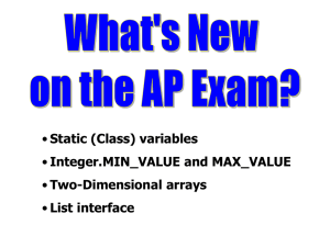 AP Exam Other Topics
