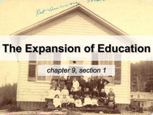 The Expansion of Education - Humble Independent School District
