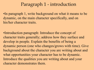 Paragraph 1 - introduction