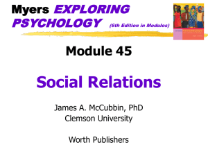 Module 45 Social Relations