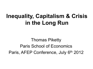 r > g - Thomas Piketty
