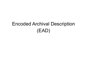 Encoded Archival Description