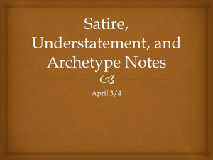 Understatement and Archetype Notes!!